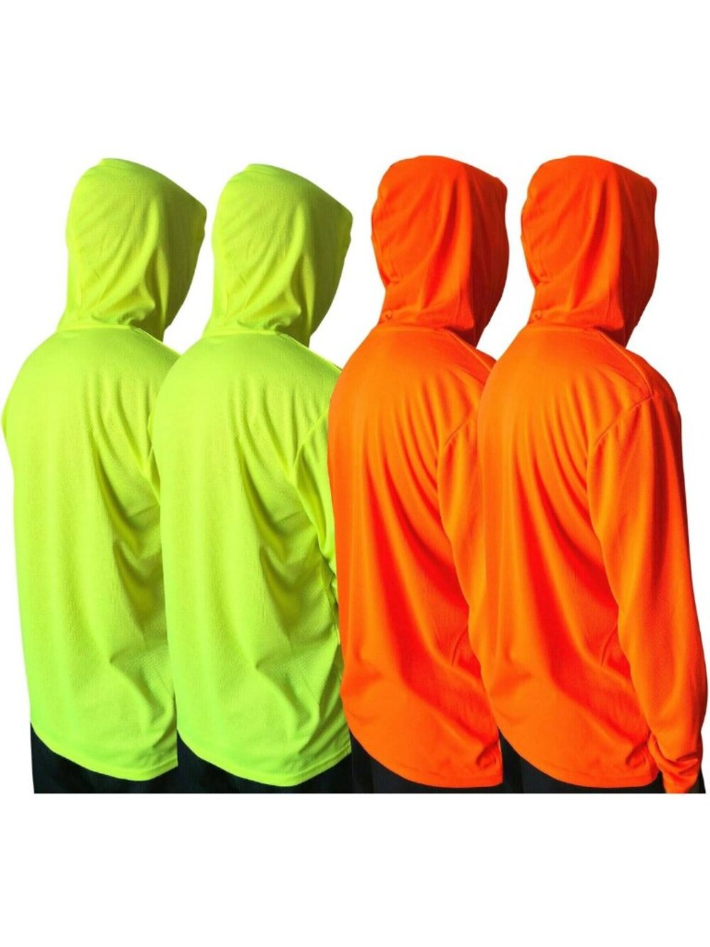 Men's UPF 50+ Sun Protection Long Sleeve Hooded Workout Tee - Breathable